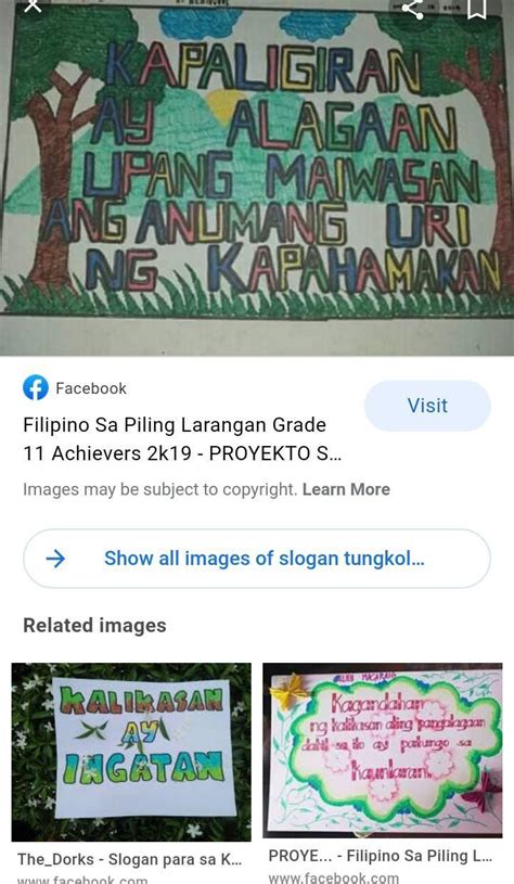 The slogan na nagtataguyod ng programang Clean .